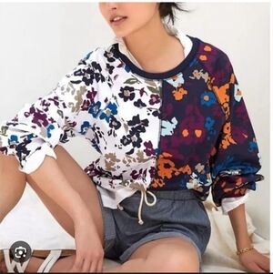 Maeve Anthropologie Floral Patchwork Women's Top